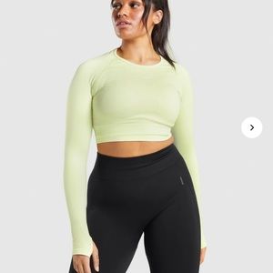 Gymshark green crop top